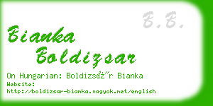 bianka boldizsar business card